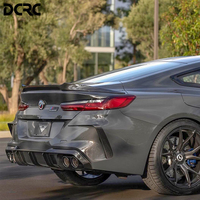 Kit d'amélioration pour BMW M8 F91 F92 F93 : Diffuseur arrière, Spoiler, Lame avant, Feux antibrouillard et Lames de ventilation/arêtes de pare-chocs arrière en fibre de carbone véritable