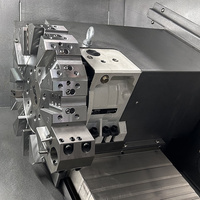 Machine-outil CNC horizontale entièrement automatique TCK52, type de précision à haute efficacité avec alimentateur, tour à 2 axes, broche unique