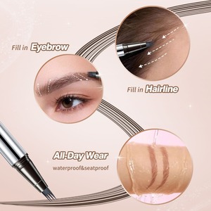 Crayon à <span class=keywords><strong>sourcils</strong></span> liquide à quatre pointes, crayon à <span class=keywords><strong>sourcils</strong></span> à quatre pointes résistant à l'eau, imperméable, anti-transpiration, anti-bavures, crayon à <span class=keywords><strong>sourcils</strong></span> effet naturel - Product Image 4