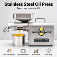 Mini presse à huile domestique pour la cuisine, extracteur à froid et à chaud, haute productivité, pour arachides, graines de tournesol, noix, DIY