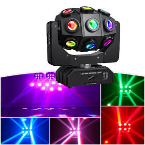 WANRAYストロボフラッシュ効果ビームレーザー照明回転移動ヘッドDJステージライト - Product Image 2