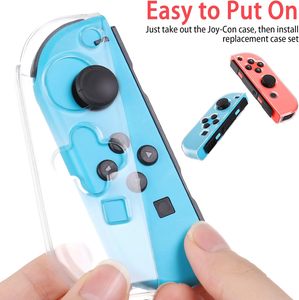 Carcasa blanda de repuesto para <span class=keywords><strong>Nintendo</strong></span> <span class=keywords><strong>Switch</strong></span> <span class=keywords><strong>Joy</strong></span> <span class=keywords><strong>Cons</strong></span> Handheld TPU funda protectora transparente - Product Image 5