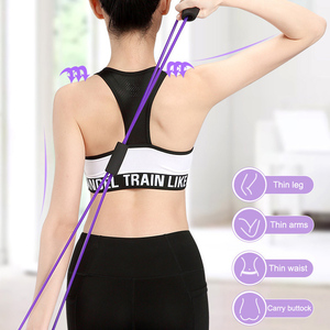 Bandes de résistance avec mousse pour le sport à domicile, accessoires de yoga et de fitness, corde de traction en caoutchouc, équipement d'entraînement et d'exercice pour femmes - Product Image 1