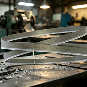 Industrial Heavy Duty 41*1.3mm <strong>Bi</strong> Metal Bandsaw Blade Wear Resistant Customizable Length Teeth for Carbon Steel Stainless - Product Image 2