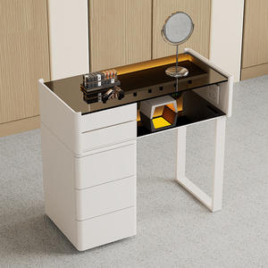 Moderner Luxus-Maniküre tisch aus weißem Holz Multifunktion ales Nagelstudio-Stuhlset für Friseurladen oder Nagels tange - Product Image 6