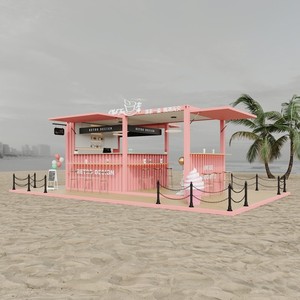 Metal carved plate vending booth, security guard booth, mobile <b>house</b>, <b>prefab</b> <b>house</b>, lounge room, direct supply from Zhejiang ori - Product Image 1