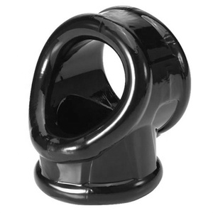 Silicone & TPE Mâle Triple Cock Ring Extensible Vibrant Sex Toys pour Hommes Aide à Retarder l'Éjaculation - Product Image 3