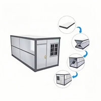 Maison conteneur pliable moderne, imperméable et ignifuge, abri d'urgence pour appartement, 20 pieds, 40 pieds, modulaire, empilable, installation rapide