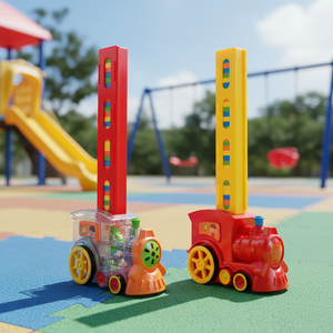 Jouet de construction éducatif en plastique ABS pour enfants, meilleur jouet électronique à construire, <span class=keywords><strong>mini</strong></span> voiture <span class=keywords><strong>électrique</strong></span> <span class=keywords><strong>Domino</strong></span>, ensemble de 20 pièces - Product Image 3