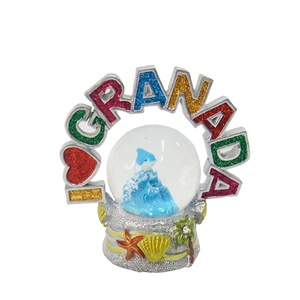 ขายส่งลูกโลกหิมะที่กำหนดเองน้ำโลกเรซิ่นปลาโลมาสำหรับของที่ระลึก - Product Image 2