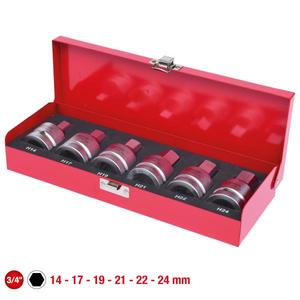 KS TOOLS - 515.0000 Jeu de douilles à chocs 3/4 '', hexagonales 14-24mm (6 pcs) - EAN 4042146242643 DOUILLES À IMPACT ET ACCESSOIRES - Product Image 2