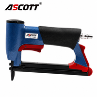 ASCOTT 7116-421 Agrafeuse pneumatique professionnelle calibre 22, agrafeuse à air comprimé pour meubles, tapisserie, cuir, tissu, OEM, couronne maximale de 16 mm