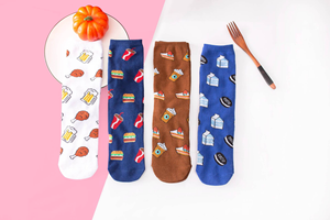 <span class=keywords><strong>Chaussettes</strong></span> colorées pour femmes, dessin animé drôle, <span class=keywords><strong>chaussettes</strong></span> en coton, Fruits, banane, avocat, citron, œuf, biscuit, Donuts, nourriture, <span class=keywords><strong>chaussettes</strong></span> Happy Sox Harajuku - Product Image 5