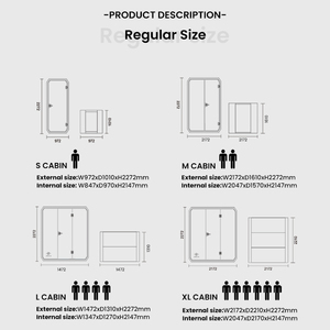 Nhà Máy Giá tùy chỉnh ngoài trời Tiny cabin prefab cabin Modular cabin vườn Văn phòng Pod sự riêng tư hút thuốc Pod - Product Image 5