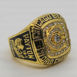 Bague de championnat des Chicago Bears, plaquée or, en alliage, bijoux de football, champions du monde 1985 - Product Image 3