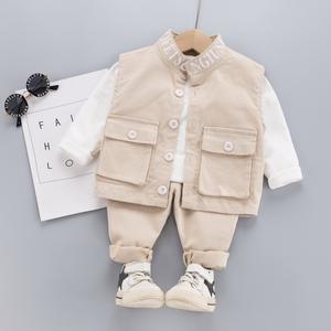 Vente Flash Nouveaux Modèles de Vêtements pour Enfants Ensembles de Vêtements en Gros Pantalons pour Enfants et Manteau pour Tout-Petits Garçons - Product Image 3