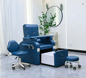 Sillón de Pedicura sin Tuberías con Tazón y Masaje, Equipo de Spa para Uñas, Silla Reclinable para Pedicura con Lavabo - Product Image 1
