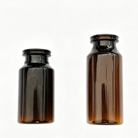 Flacon de lotion corporelle de luxe en plastique PET, flacon cosmétique à épaule plate, 10ml 15ml 20ml, emballage de flacon de lotion en plastique