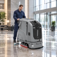Robot laveur de sols autonome à navigation visuelle laser TN70 haute efficacité 25,6 V, robot de nettoyage industriel automatique
