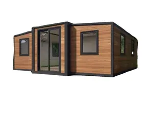 China Wholesale 3 Bedroom Prefabricated House Customized 20ft 30ft Luxury Expandable Container House Office