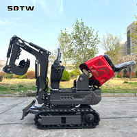 PENGIRIMAN GRATIS Mini Excavator 1.2 Ton Excavator Pertanian Mini Crawler Digger Mesin Kubota 1 Ton 2 Ton Mini Excavator Kecil untuk Dijual