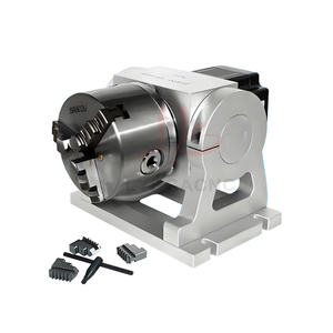 Boîte de vitesses de réduction harmonique 50:1 4ème axe pour machines à graver avec moteur pas à pas Nema34 de 86mm et mandrin réglable de 100mm - Product Image 4