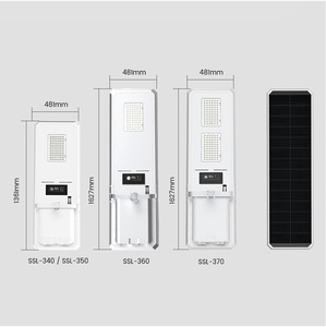 Nouvelle conception de lampadaire solaire hybride à double ventilateur, dissipation thermique efficace, IP65/IK08, lampadaires solaires intégrés - Product Image 6