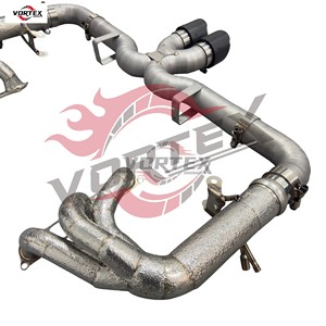 Système d'échappement Catback à soupapes en titane de grade 5 Vortex, compatible avec Porsche 992 GT3 4.0 2022-2025, installation facile, échappement performant - Product Image 4