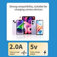 Multiprise de bureau avec interrupteurs indépendants, charge rapide USB-C, protection anti-choc électrique et ignifuge