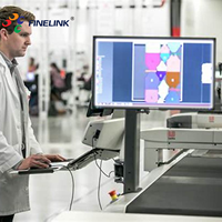 Kit de superposition d'écran tactile étanche pour table capacitive HMI LCD à cadre ouvert de 24 pouces pour écran tactile industriel de 23.8 pouces