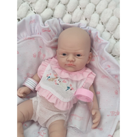 Poupée Bébé Fille en Silicone Corps Entier de 12 Pouces, Micro Prématurée, Modèle Alisa, Réaliste, Reborn, Surprise, Anti-Stress, Modifiable pour Enfants