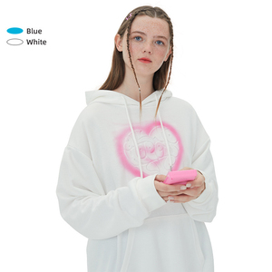 Sudadera de Forro Polar Oversize de 450 g/m² con Forro de Algodón Tejido Suelto y Transpirable, con Capucha y Cuello Personalizado con Relieve, Tejido de Invierno - Product Image 5