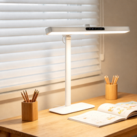 Lampe de bureau LED 24W mince et longue, à commande tactile, sans scintillement, faible lumière bleue, pour enfants, maison, bureau, dortoir, étude