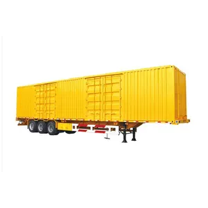 工厂销售高品质3轴床拖车重型拖车50吨集装箱40英尺平板半挂车