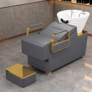 2026 New Comfortable <b>Hair</b> Salon Furniture Beauty Salon Shampoo Bed with <b>Wash</b> <b>Basin</b> Factory wholesale - Product Image 6