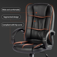 Hauteur réglable, confortable, dossier haut, accoudoir ergonomique, chaise pivotante de réunion de bureau