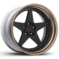Roue forgée pleine grandeur de 16 à 24 pouces, roue en alliage d'aluminium personnalisée, roue OEM en 3 parties