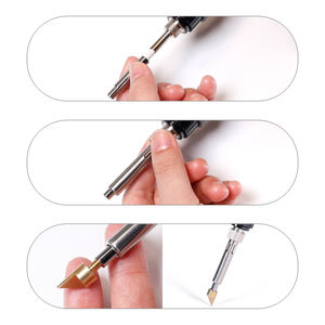 ชุดเครื่องมือเขียนลายไม้<span class=keywords><strong>ไฟฟ้า</strong></span> YIHUA 908D 28 ชิ้น พร้อมปากกา<span class=keywords><strong>ไฟฟ้า</strong></span> ชุดอุปกรณ์บัดกรี แม่แบบลายฉลุ หัวแร้ง สำหรับงานฝีมือและงานไพโรกราฟี - Product Image 5