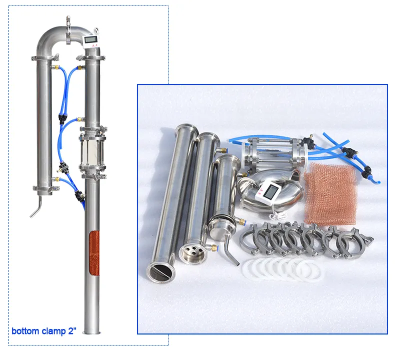 Penyulingan Kolom Aksesoris Kolom Distiller Etanol