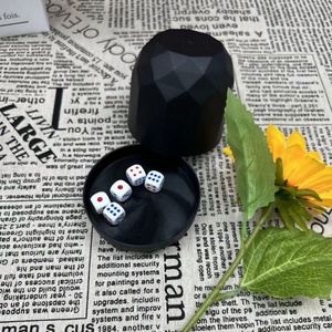 Custom Logo Plastic Square <b>Dice</b> <b>Set</b> with Base for Bar KTV <b>Dice</b> Shaker - Product Image 4