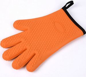 Hot Selling 5 Fingers Thicken Heat Resistant <b>Silicone</b> Grill Glove for Kitchen - Product Image 3