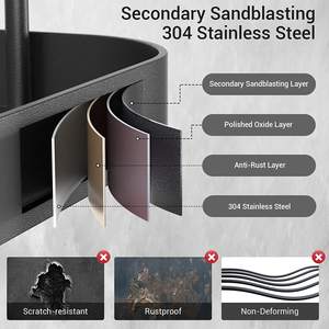 Estante Esquinero Adhesivo de <span class=keywords><strong>Acero</strong></span> <span class=keywords><strong>Inoxidable</strong></span> Moderno <span class=keywords><strong>para</strong></span> <span class=keywords><strong>Ducha</strong></span>, Soporte Triangular de Pared <span class=keywords><strong>para</strong></span> Almacenamiento en Baño - Product Image 5