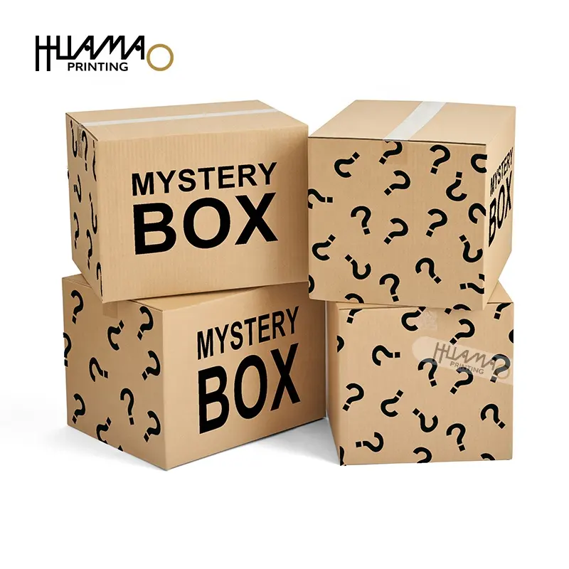 Huamao Board Book Printing Caja De Pizza Bolsa Papel Kraft Cupcake scatole di carta Lingerie Packaging Boite A Gateau Mystery Box