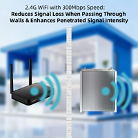 Solution complète EasyBoost, gain de 80 dB, puissance de 27 dBm, kit tri-bande GSM 3G/4G/5G 700/900/1800 MHz, élimine les zones mortes, 3000 m²