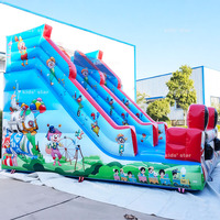 Nouvelle conception, château gonflable écologique en PVC de 0,55 mm, toboggan, trampoline, structure de saut, 4mx7mx5m, capacité de 15 enfants, pour fêtes d'enfants
