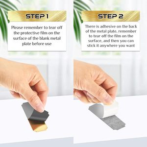 Laser Engraved Brass Name Plate with Adhesive Backing - Product Image 3