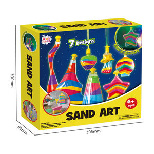 Kit d'activités artistiques de sable noctilucent créatif pour enfants <span class=keywords><strong>7</strong></span> bouteilles de sable DIY Arts & Crafts Cadeaux pour enfants Garçons Filles - Product Image 2
