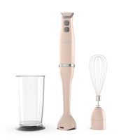 Mixeur Plongeant Électrique 4-en-1 Personnalisé à 2 Vitesses, Boîtier en Plastique, 600W, 4 Lames, Usage Domestique, Multifonction