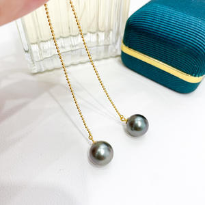 Accesorios de Plata S925 para DIY con Perlas, Joyería de Plata de Moda, Aretes con Cuentas Redondas de 8-12 mm, Bandeja Vacía para Aretes 21728 - Product Image 3