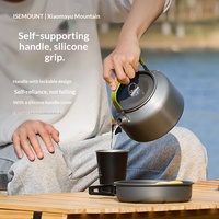 Bouilloire en alliage d'aluminium pour l'extérieur, grande capacité, portable, pour le camping, pot à café, bouteille d'eau de voyage ultra-légère, 18L